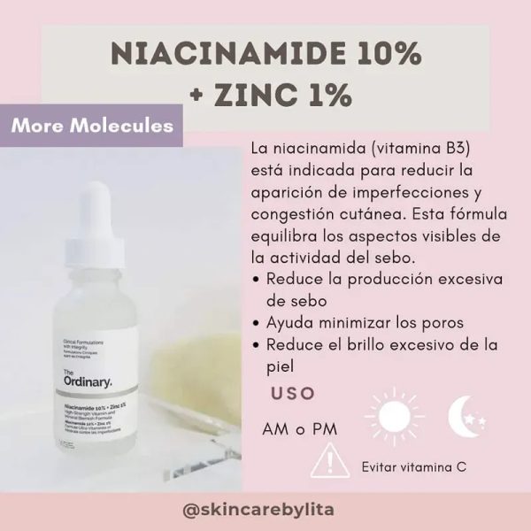 Sérum de Niacinamida 10% + Zinc 1%. | The Ordinary