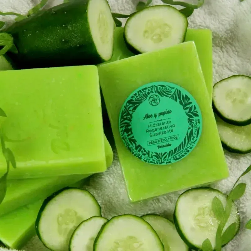 Jabón de aloe Vera y pepino