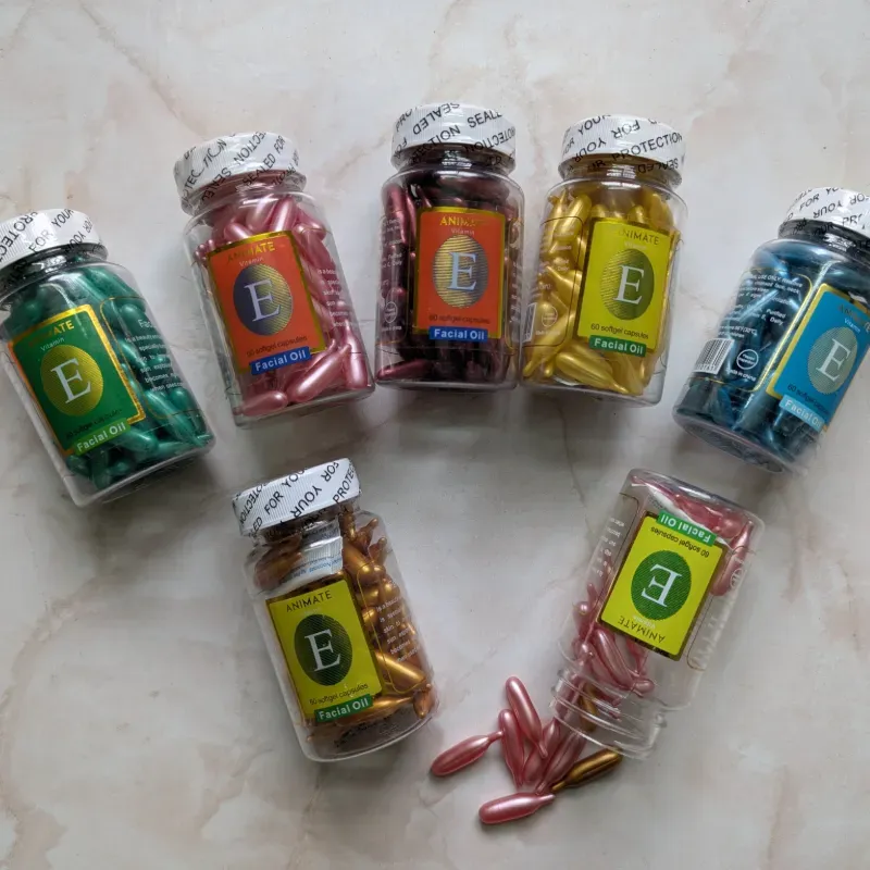 Pomo de cápsulas faciales de Vitamina E