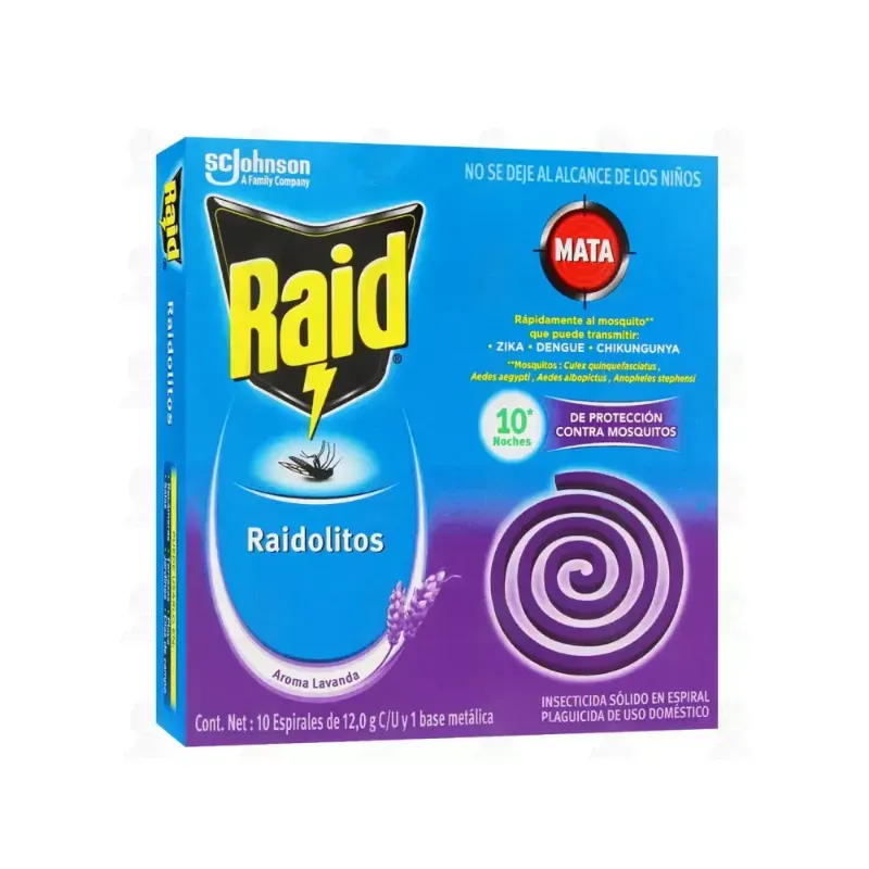 Raidolitos Raid - Aroma Lavanda - 10 Noches