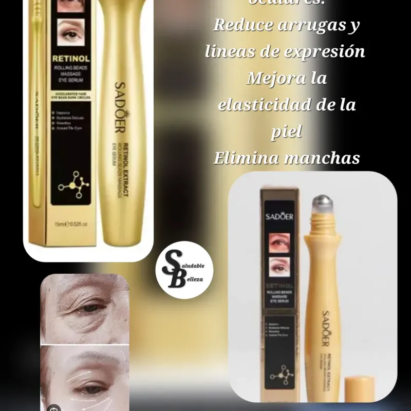 Contorno para ojos de Retinol con masajeador