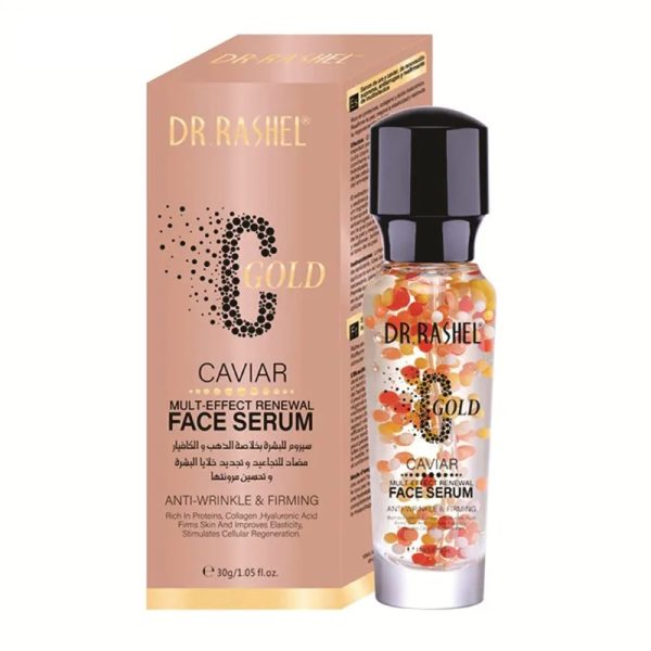 Suero facial renovador multiefecto reafirmante y antiarrugas de caviar dorado