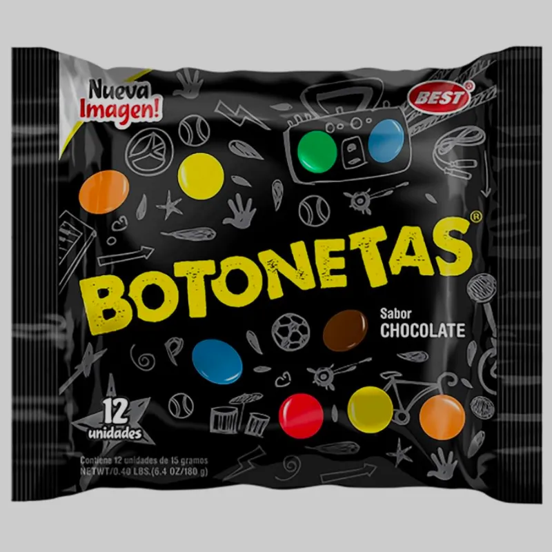 Botonetas de chocolate