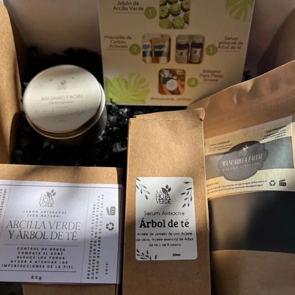 Kit completo para el cuidado de las pieles grasas y Acnéicas 