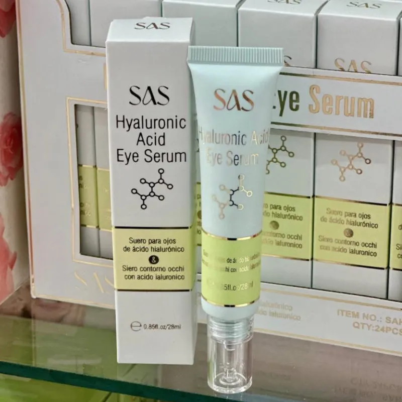 Serum para ojos con ácido hialurónico .
