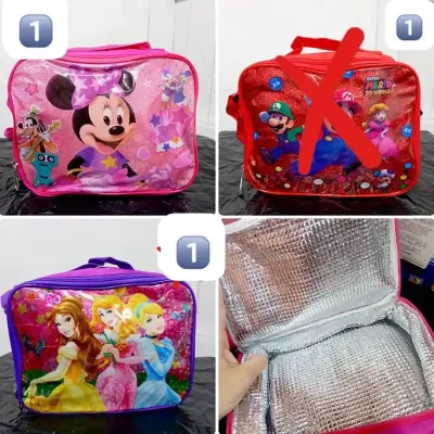 MERENDEROS TÉRMICOS INFANTILES  SUELTOS*   Diseño plano decorado brillantilla✨