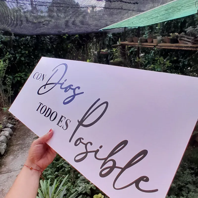 Carteles en PVC personalizados