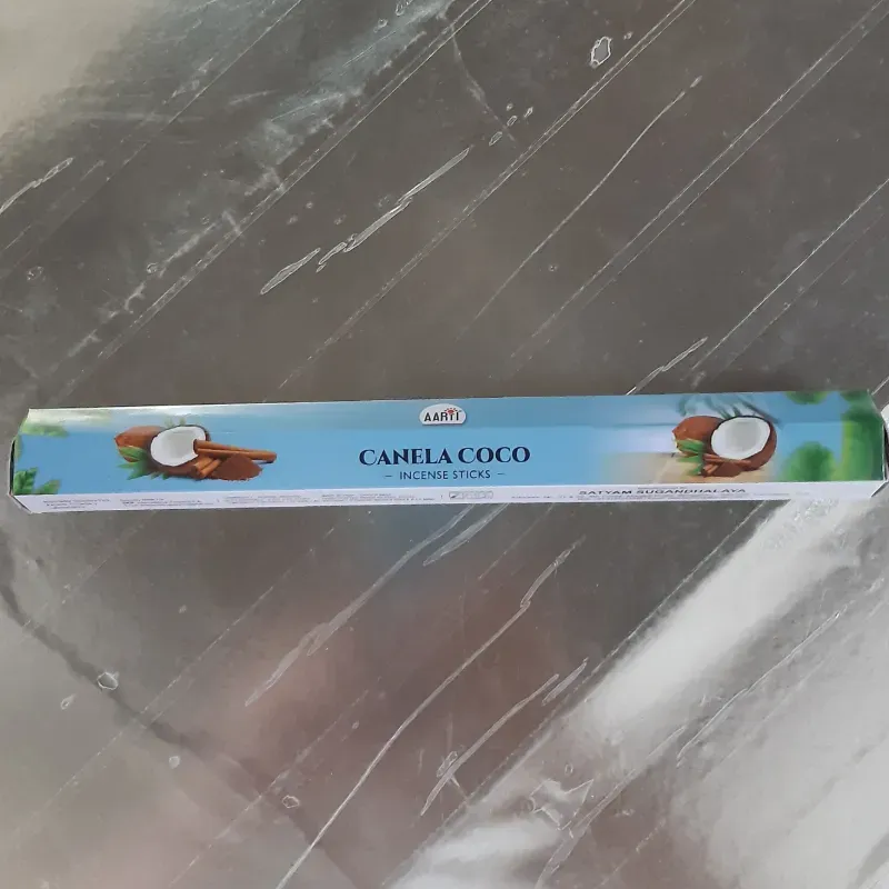INCIENSO CANELA CON COCO 20 UNIDADES