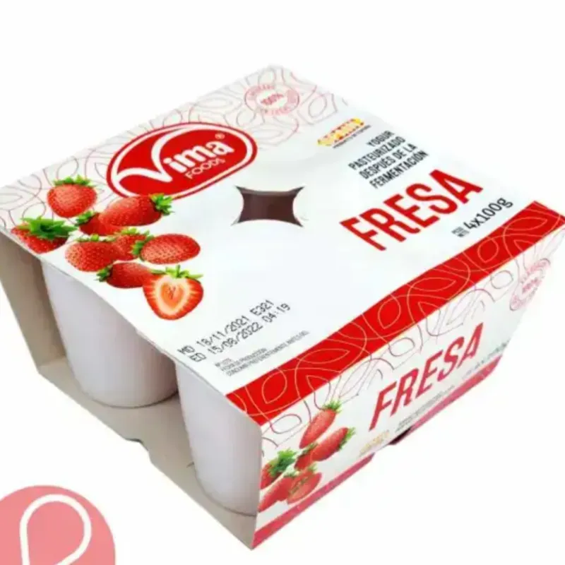 Caja de yogurt de fresa 24 unidades