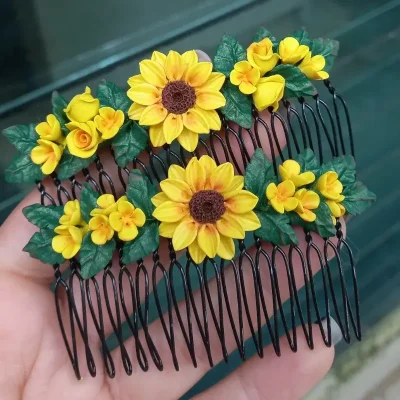 ✨Peineta de Girasol✨