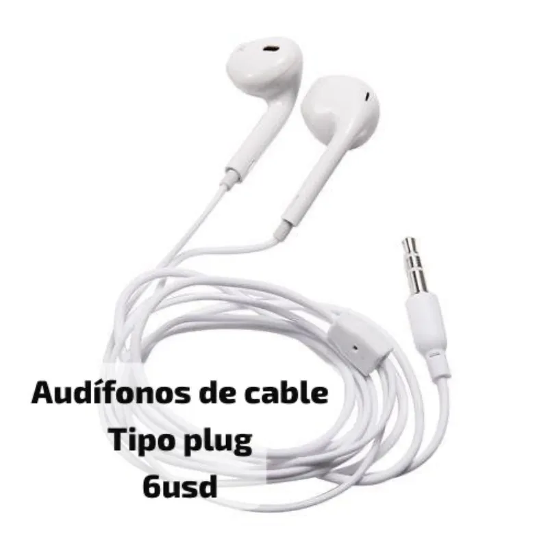 Audífonos de cable (Tipo Plug)