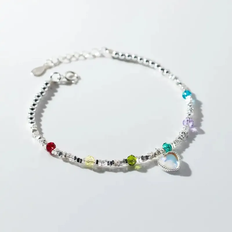 Pulsera de cuentas y corazón