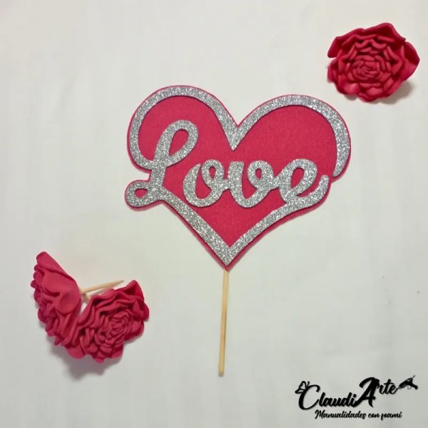 Cake topper (San Valentín)