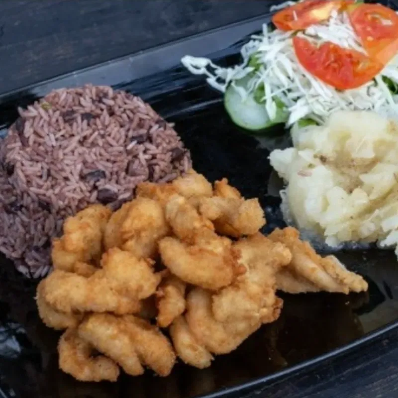 Camarón empanado