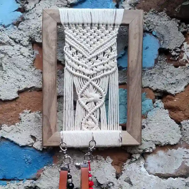 Porta Llaveros Macramé