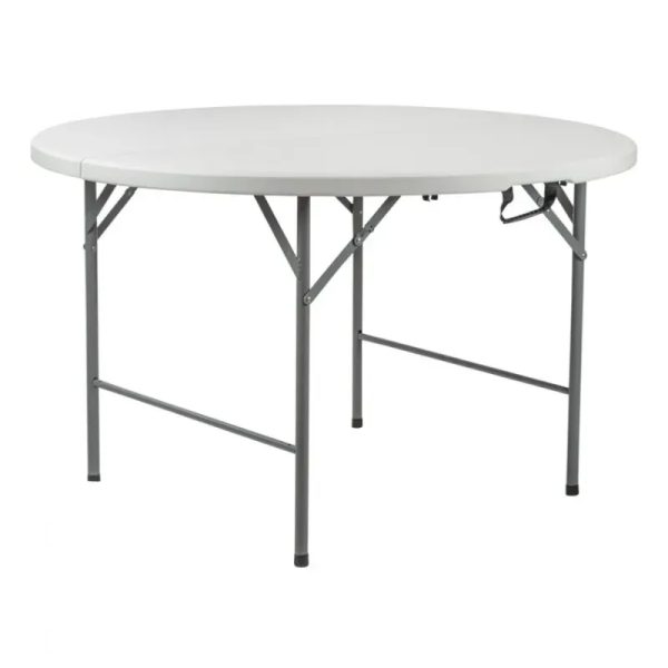 MESA PLEGABLE REDONDA DE RESINA