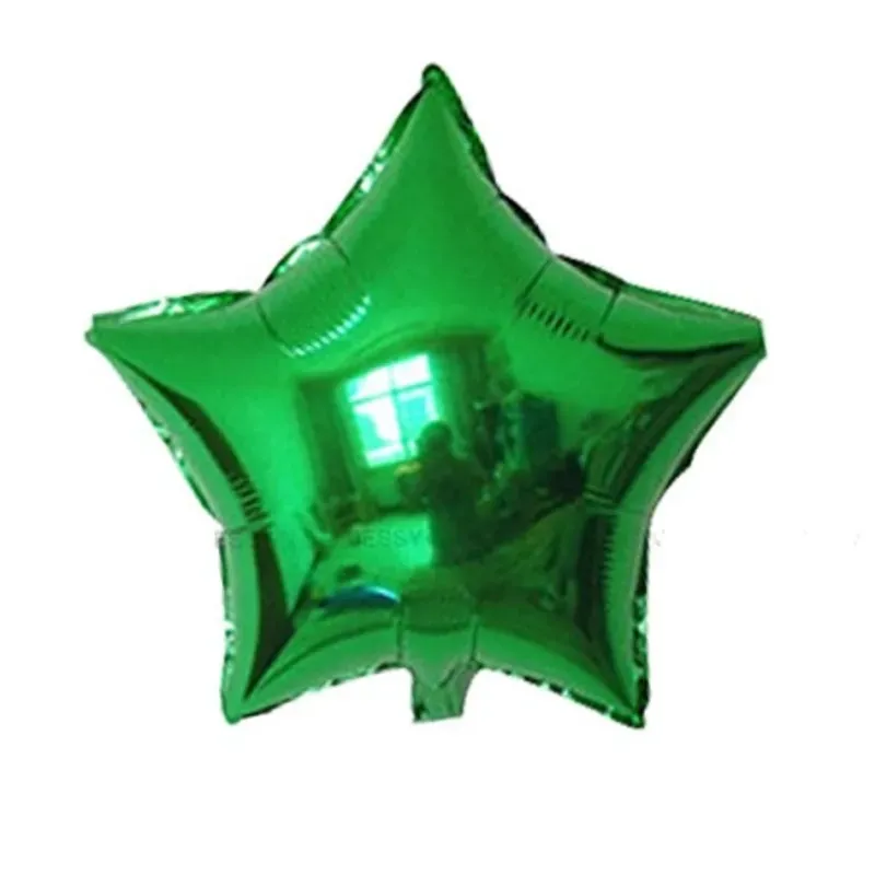 Globo de estrella verde de 10"