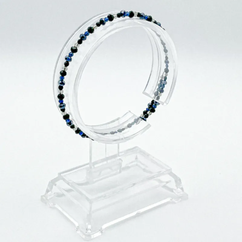 Pulsera de aro con cristales 