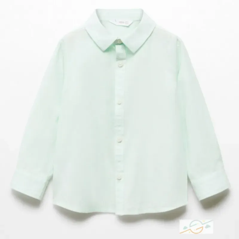 Camisa verde MANGO