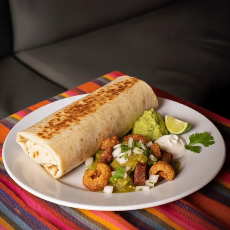 Burrito de chicharrón