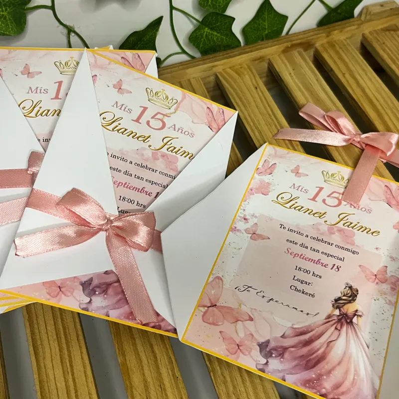 Tarjetas de invitación para festividad ✨