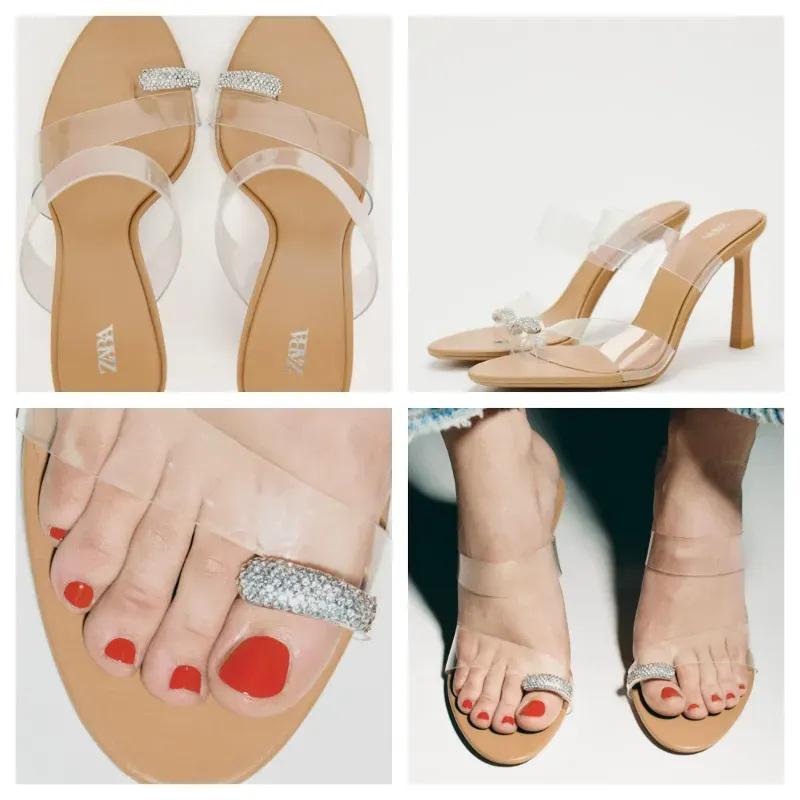 Sandalias Zara transparente