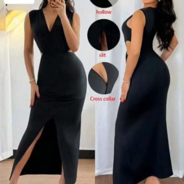 Vestido negro ajustado