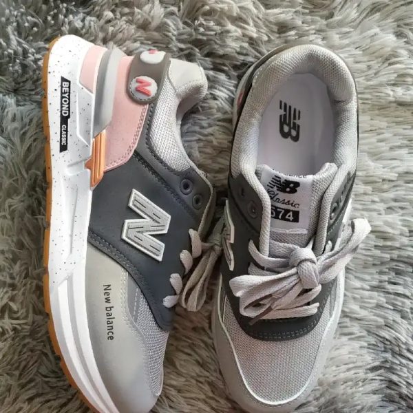 New balance clásicas gris y rosa