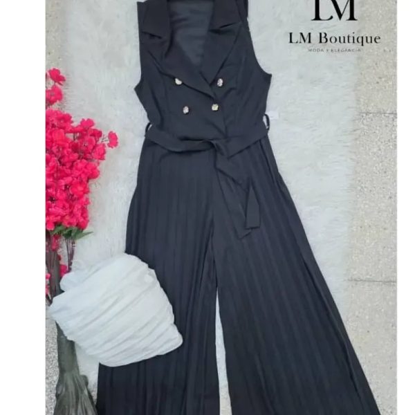 Enterizo elegante plisado