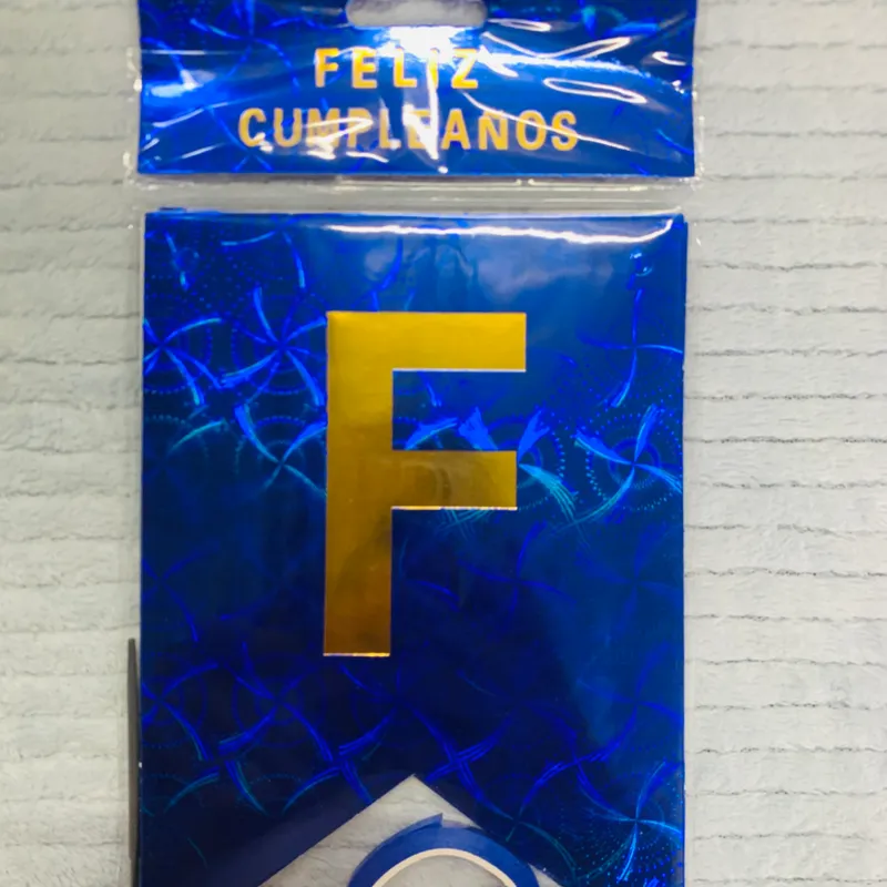 Letrero Colgante Azul Oscuro