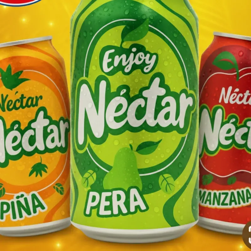 1 caja de 12 nectar de pera, manzana o piña