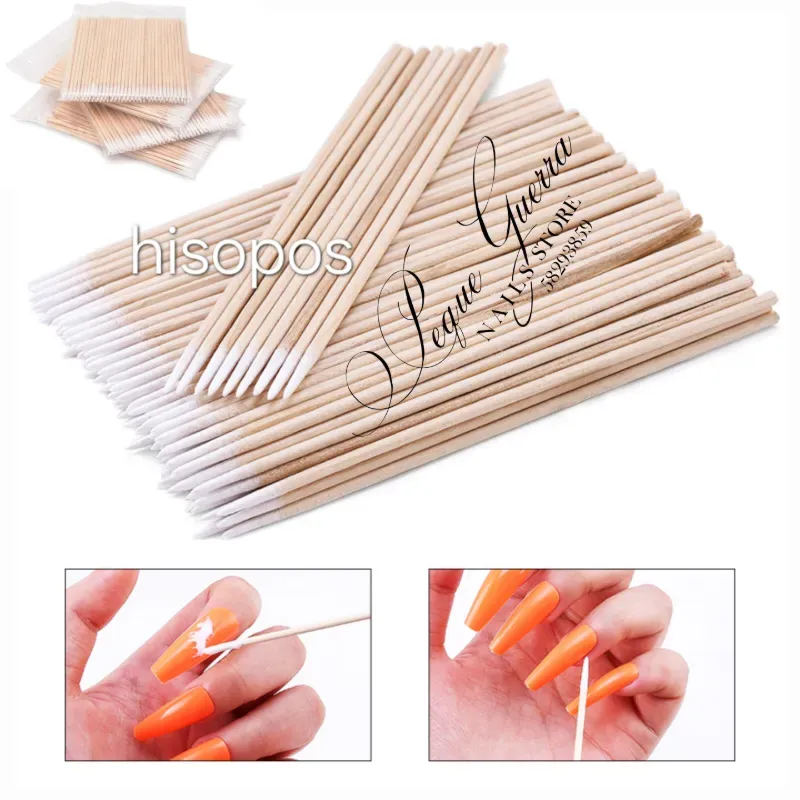 Paquetes con 100 palitos de naranjo con algodón