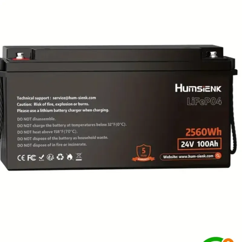 Humsienk 24V 100Ah 2560Wh