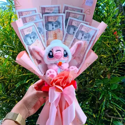 Bouquet de peluche con dinero