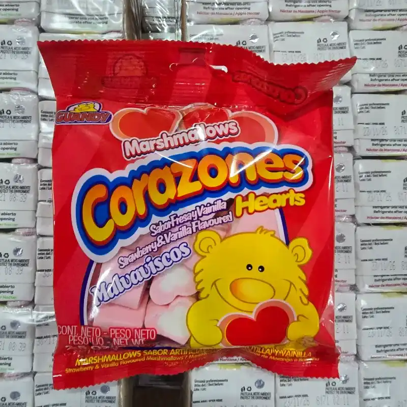 Malvavisco 71g Corazones Guandy