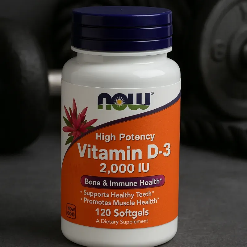 Vitamina D-3 2000 IU de alta potencia de NOW