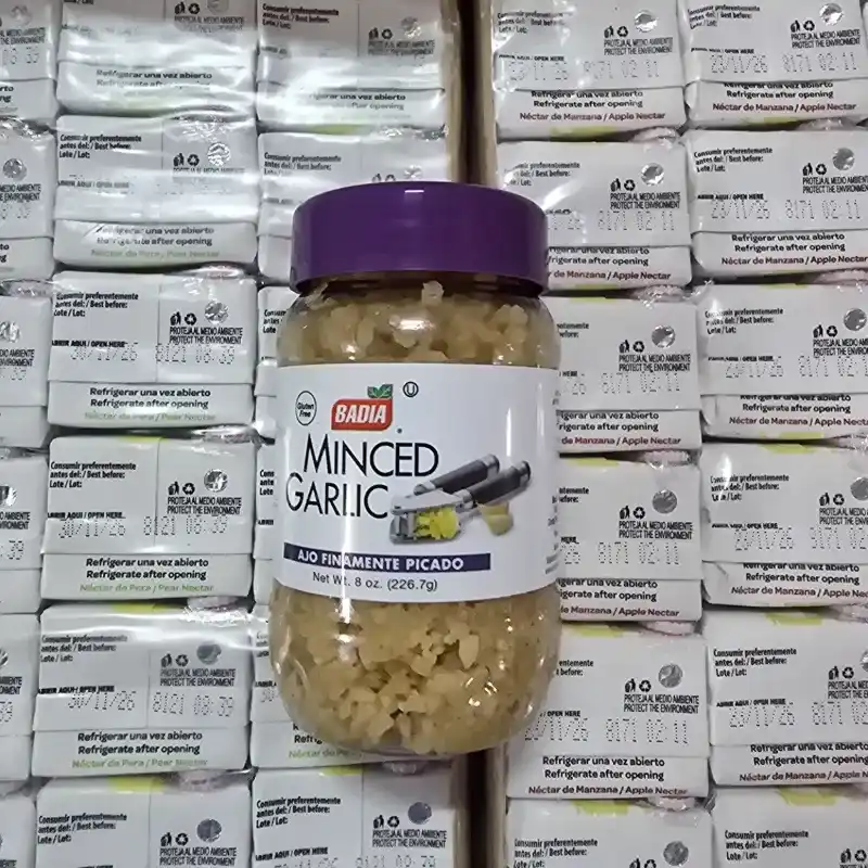 Ajo troceado en aceite badia 226g
