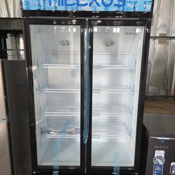 Nevera exibidora de doble puerta de cristal 19.7 pies