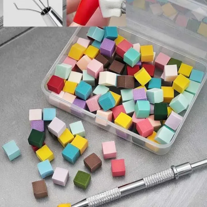 Caja de esponja para difuminar con bolígrafo