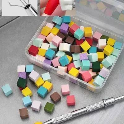 Caja de esponja para difuminar con bolígrafo