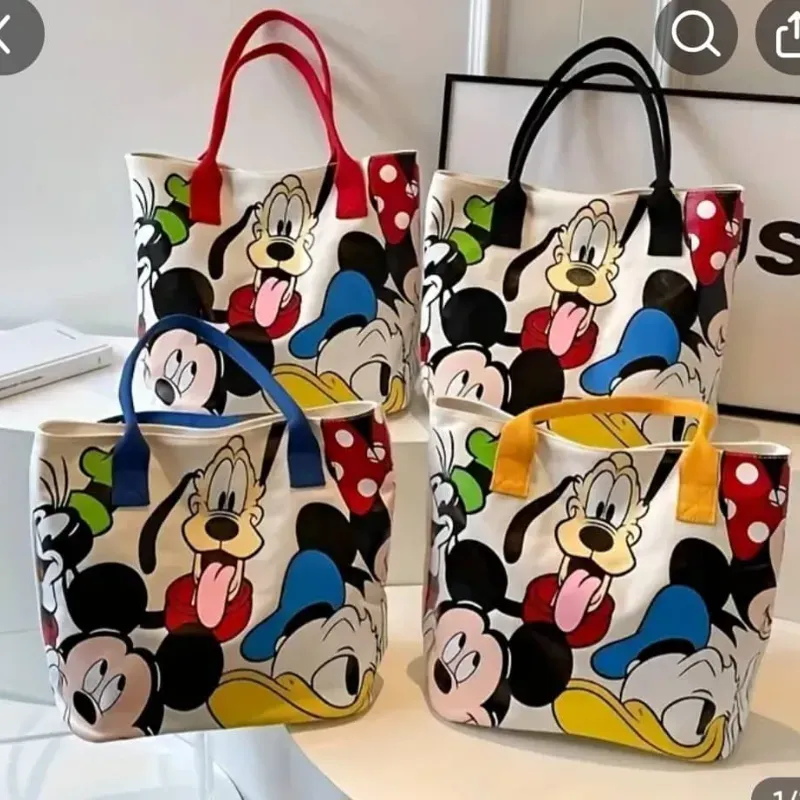BOLSA de TELA TEMA MINNIE and MICKIE MOUSE, PLUTO