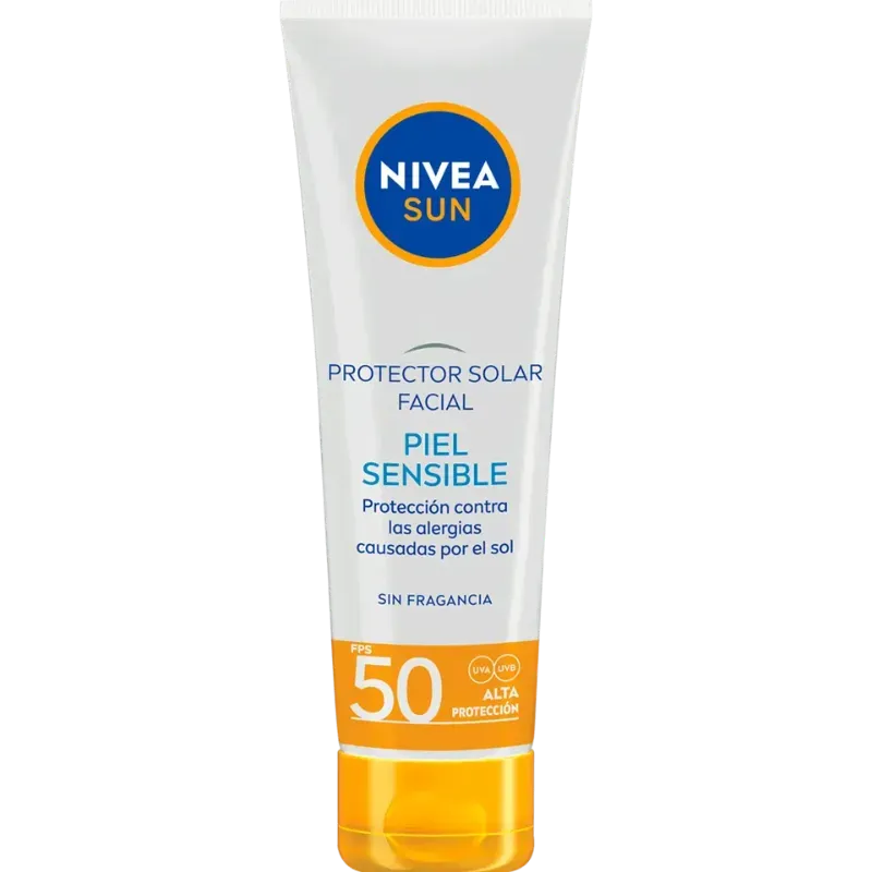 Protector solar facial Nivea SPF 50+ Piel Sensible 50ml
