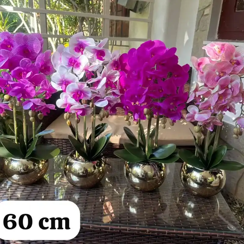 Arreglo floral de orquídeas de 60 cm