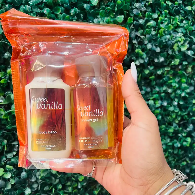 Set crema corporal perfumada  + Gel de baño