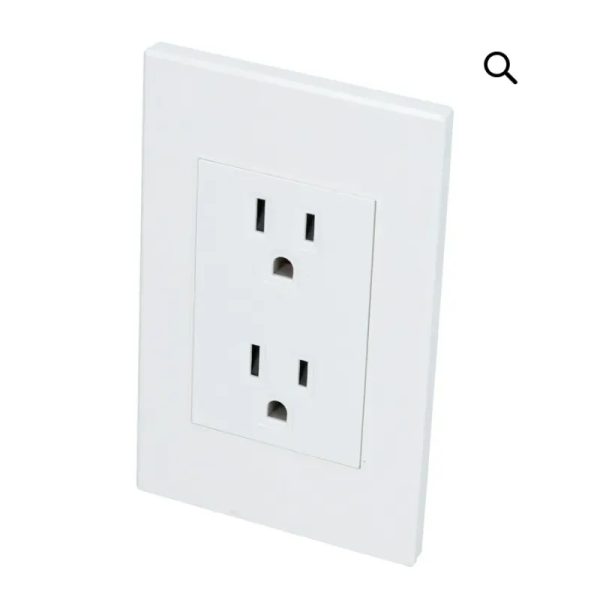Tomacorriente doble blanco (P627B)