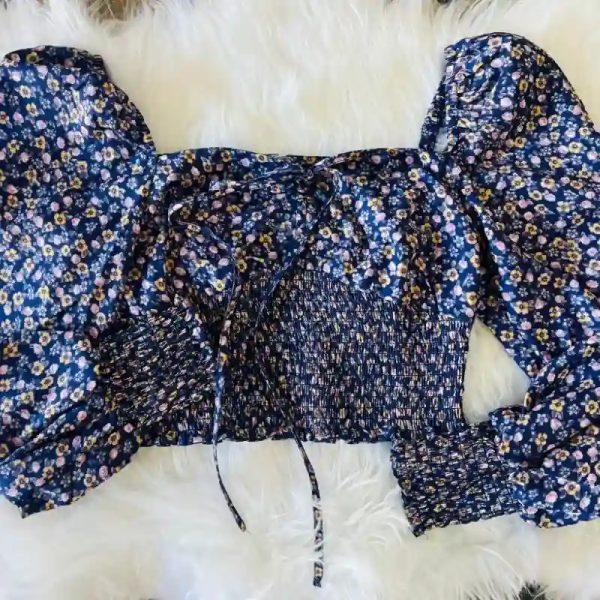 Blusa estampado floral mangas largas