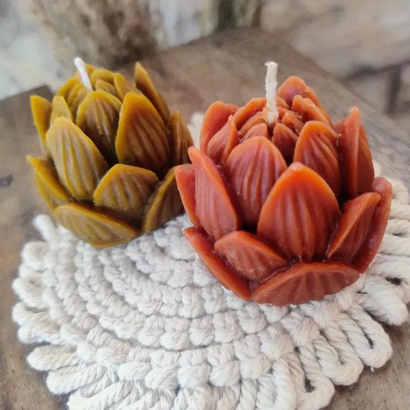 Vela aromática con forma de Flor de Loto