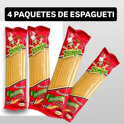 4 PAQUETE DE ESPAGUETI 