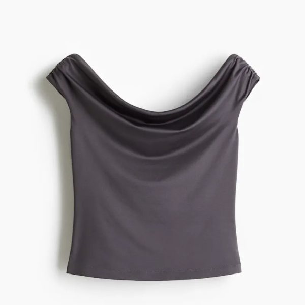 Top drapeado H&M