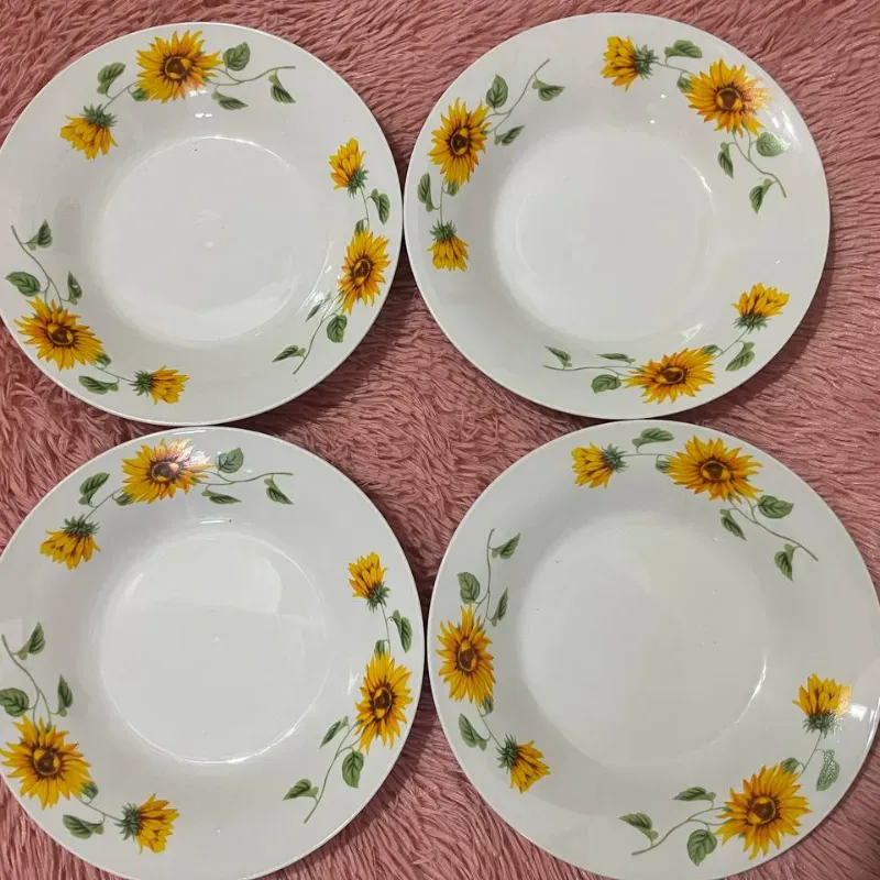 Juego de 4 platos hondos grandes